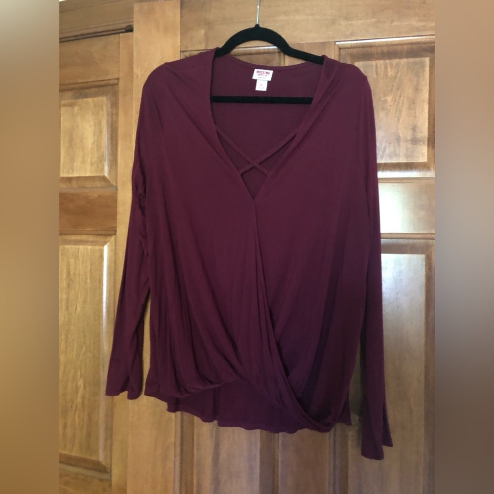 Women’s XL Tunic, wine color, great condition